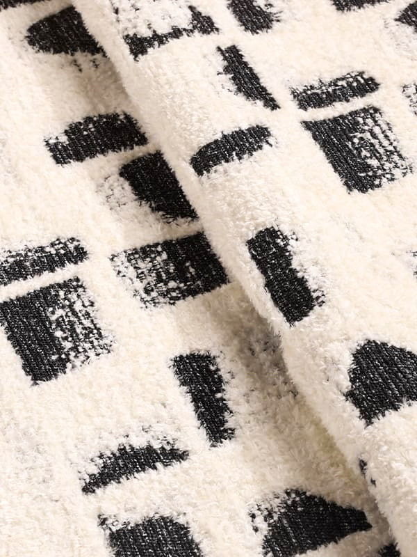 MILAAN artistieke geometrische jacquardstof